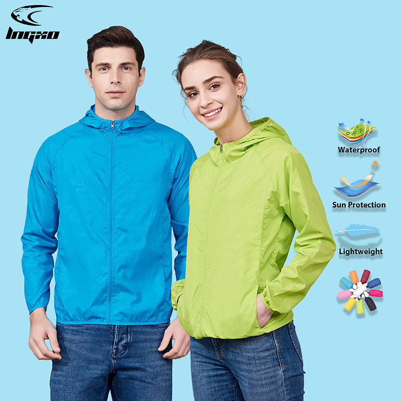 Summer Rain Clothing - LNGXO Unisex Hiking Jacket Men Women
