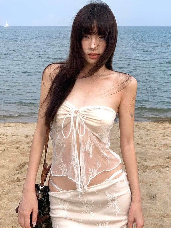 Summer Clothing Women - Summer Women's Clothing Sexy Lace Strapless