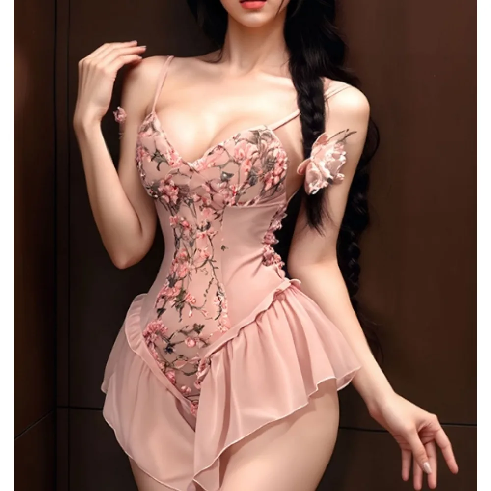 Summer Clothing For 70 Year Old Woman - Sexy Slim Spliced Embroidered sleeveless bodysuits