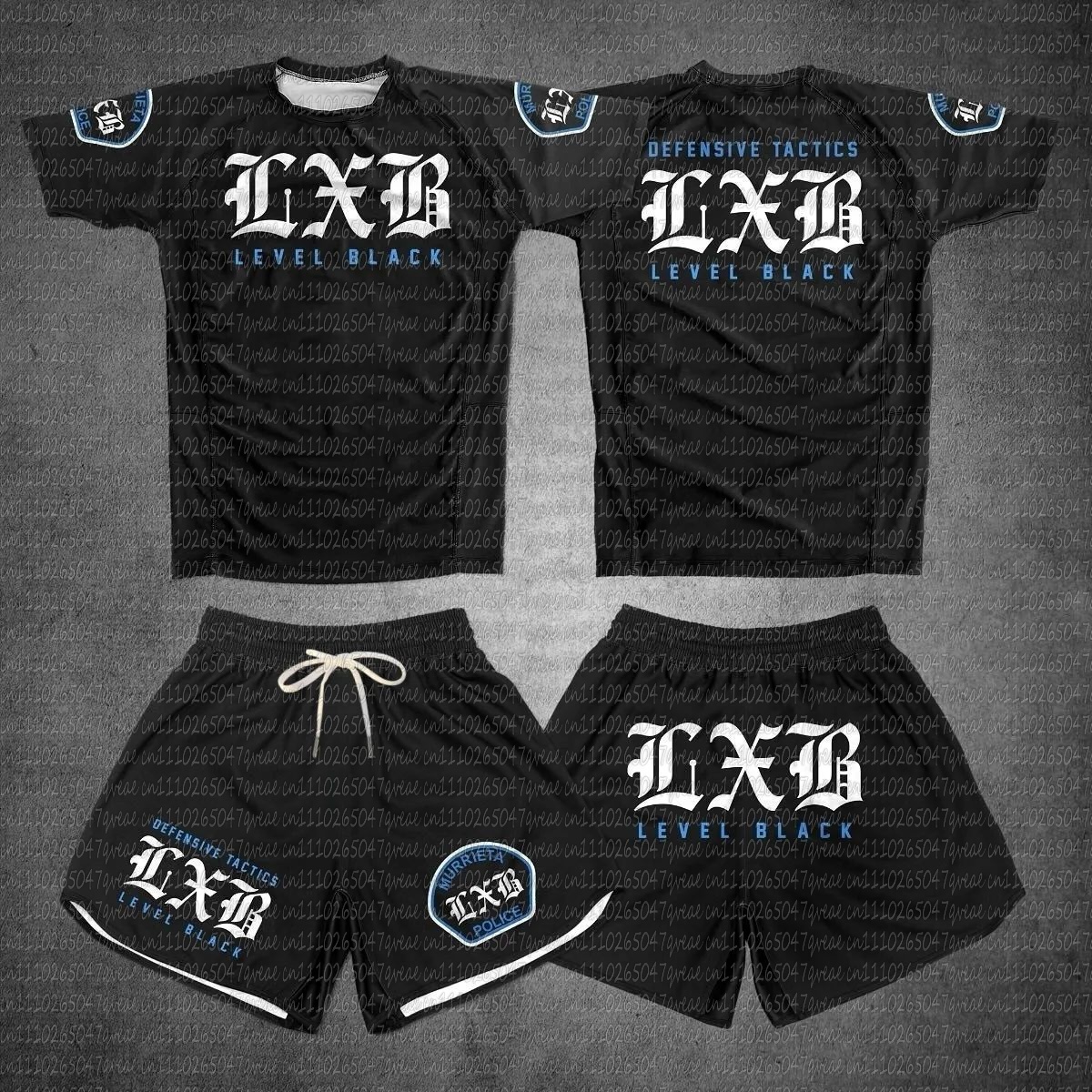 Summer Gym Clothing - Quick Drying Black V1 LXB AJJ