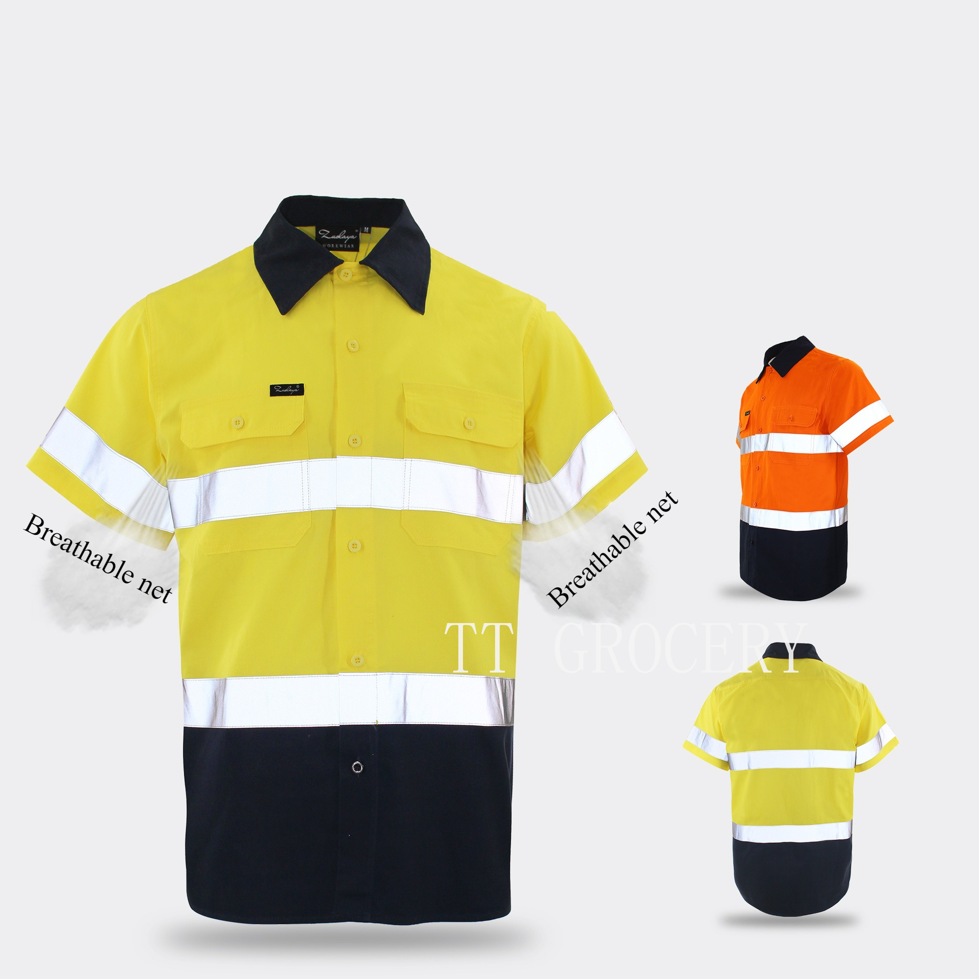 Summer Hi Vis Clothing - Hi Vis Shirts with Pocket Safety