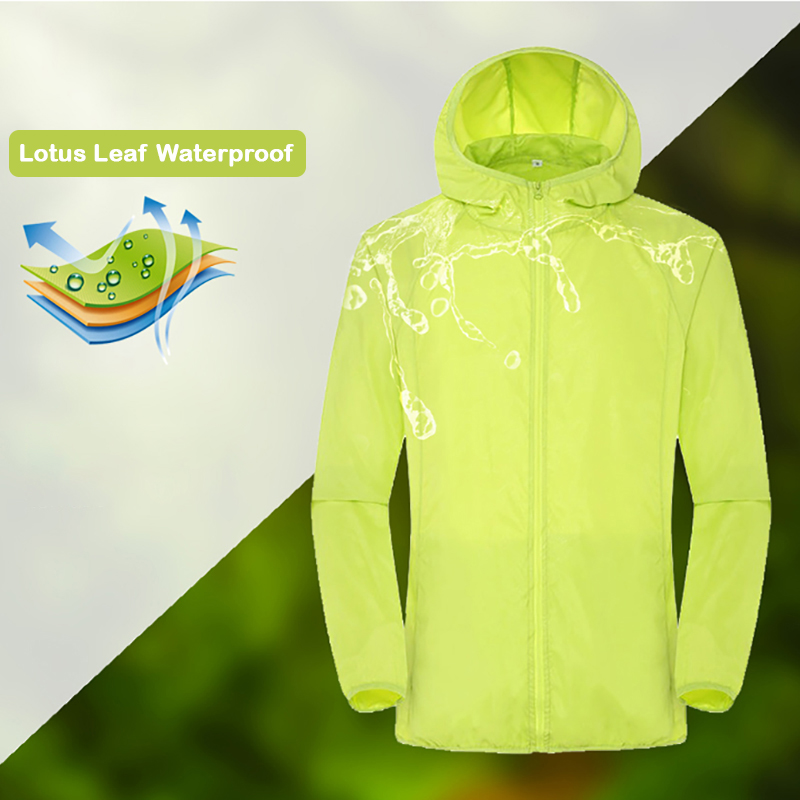 Camping Rain Jacket Men Women  – Summer Rain Clothing Bewertung und Preis