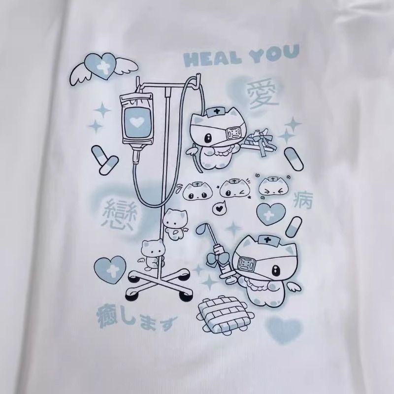 Anime Y2k Cartoon Kawaii Cat P – Summer Japanese Clothing Bewertung und Preis