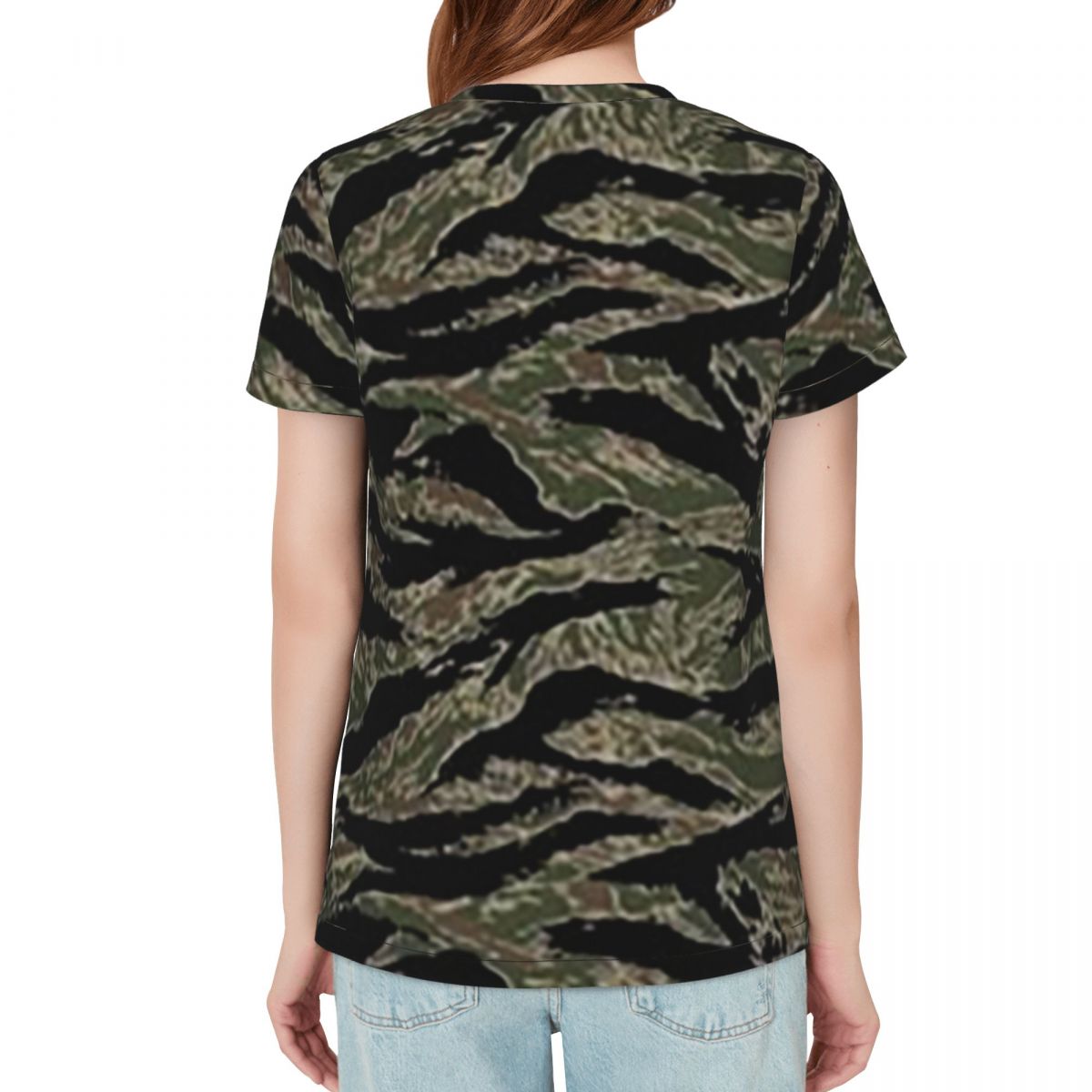 Tiger Stripe Camouflage Milita – Summer Clothing For 70 Year Old Woman Bewertung und Preis