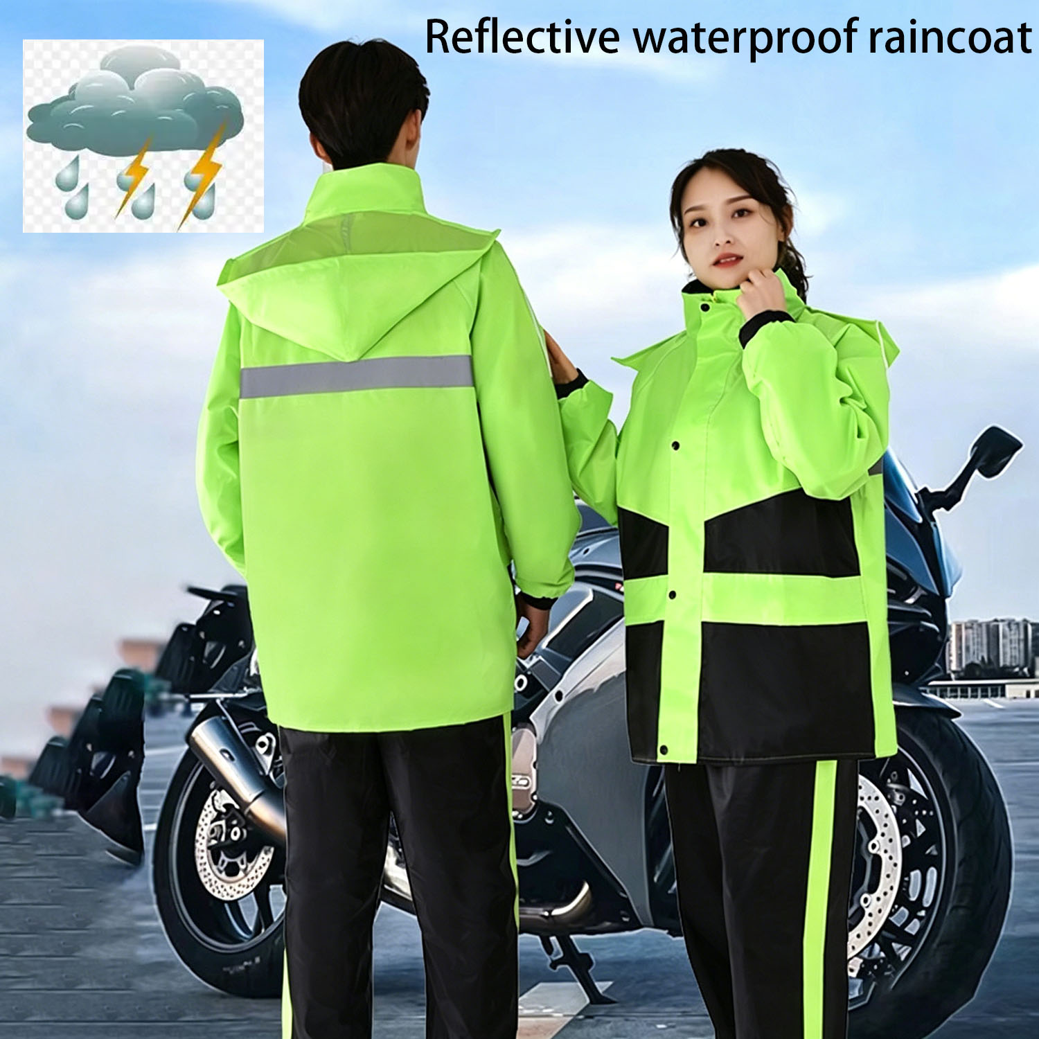 Motorcycle Raincoat Suits Men  – Summer Rain Clothing Bewertung und Preis