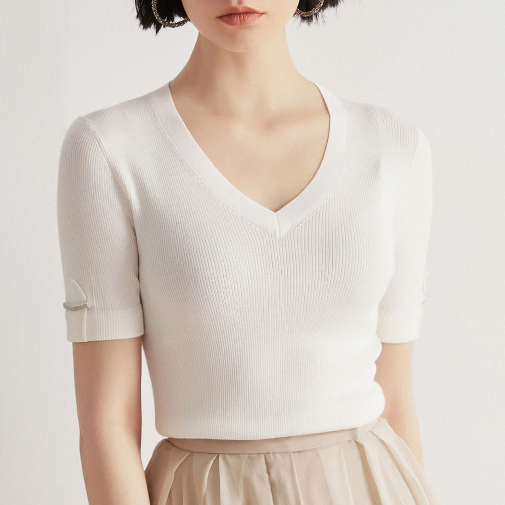 BC-52 V neck Merino Woolen Clo – Summer Clothing Brands For Women Bewertung und Preis