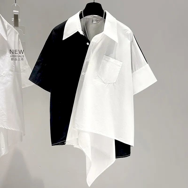 Oversized Shirts Women Patchwo – Summer Clothing Aesthetic Bewertung und Preis