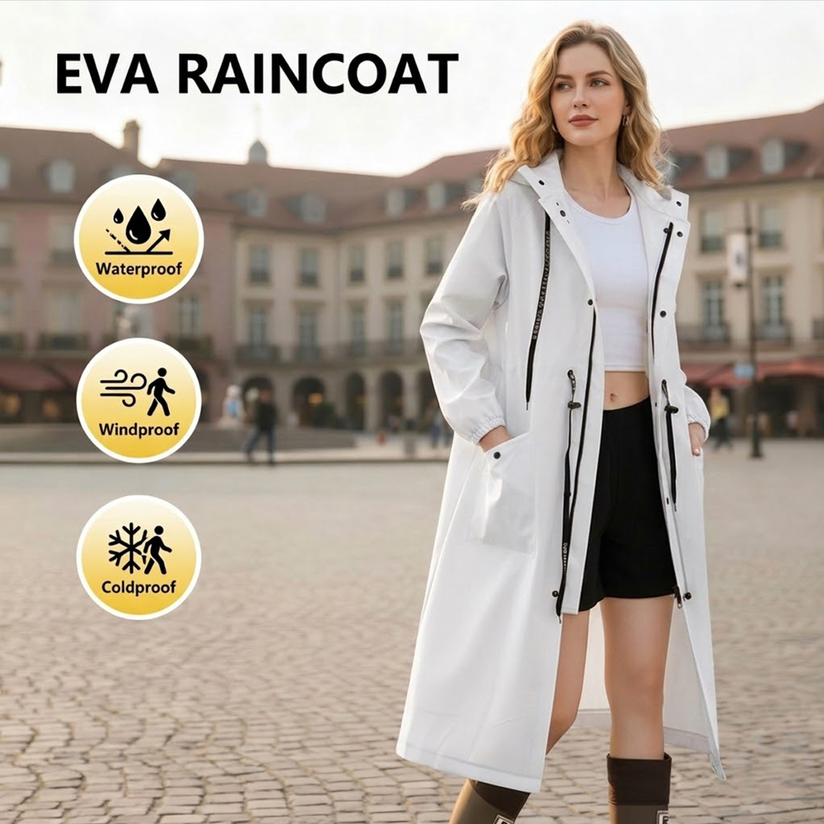 Women Long Waterproof Rain Jac – Summer Rain Clothing Bewertung und Preis