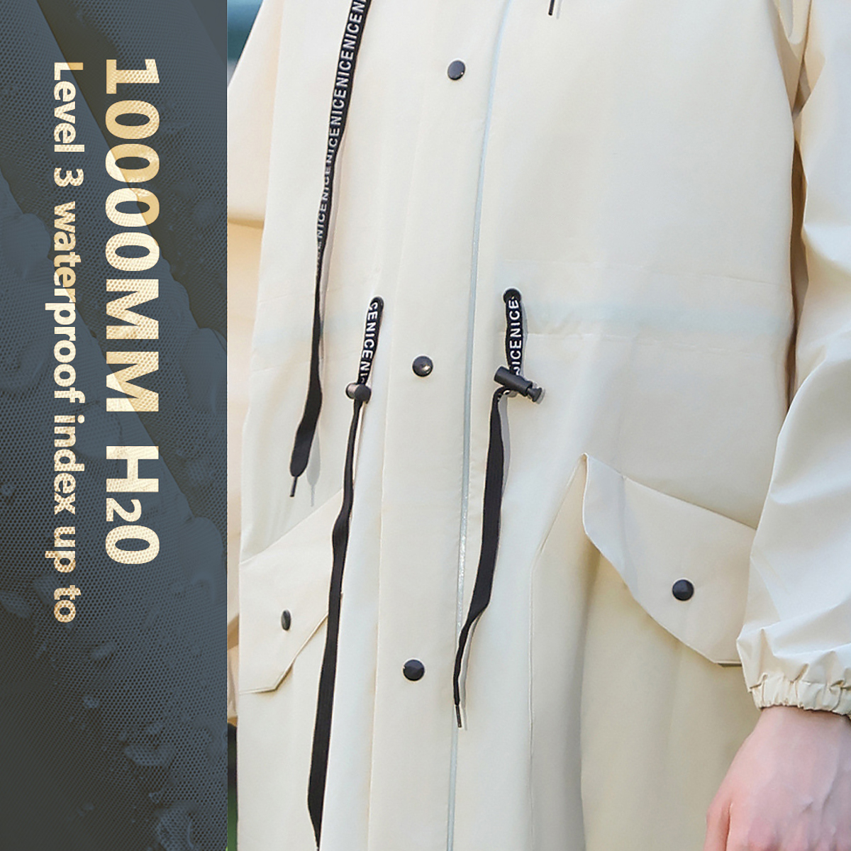 Women Long Waterproof Rain Jac – Summer Rain Clothing Bewertung und Preis