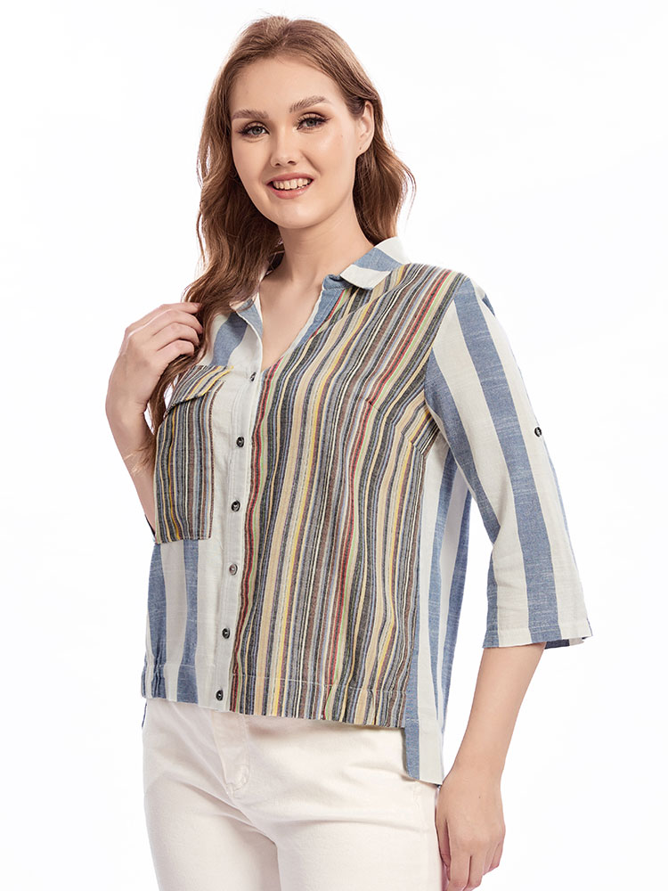 Womens plus size woven lapel s – Summer Clothing For 70 Year Old Woman Bewertung und Preis