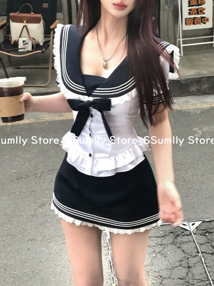 College Style Bow Sweet Two Pi – Summer Japanese Clothing Bewertung und Preis