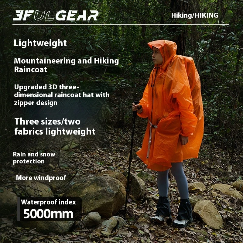 3F UL GEAR Zipper Raincoat 15D – Summer Rain Clothing Bewertung und Preis