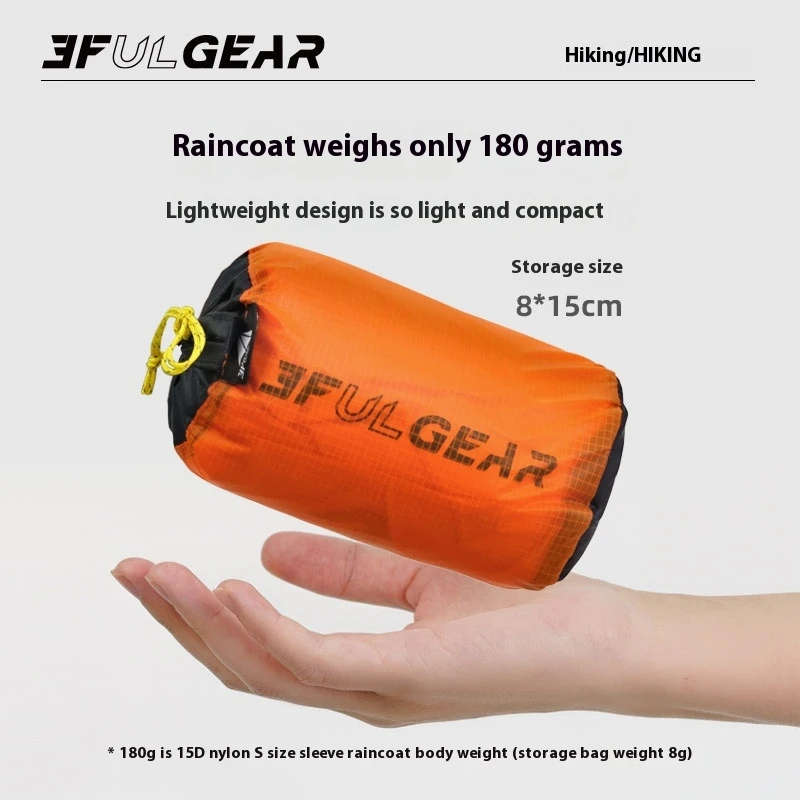 3F UL GEAR Zipper Raincoat 15D – Summer Rain Clothing Bewertung und Preis