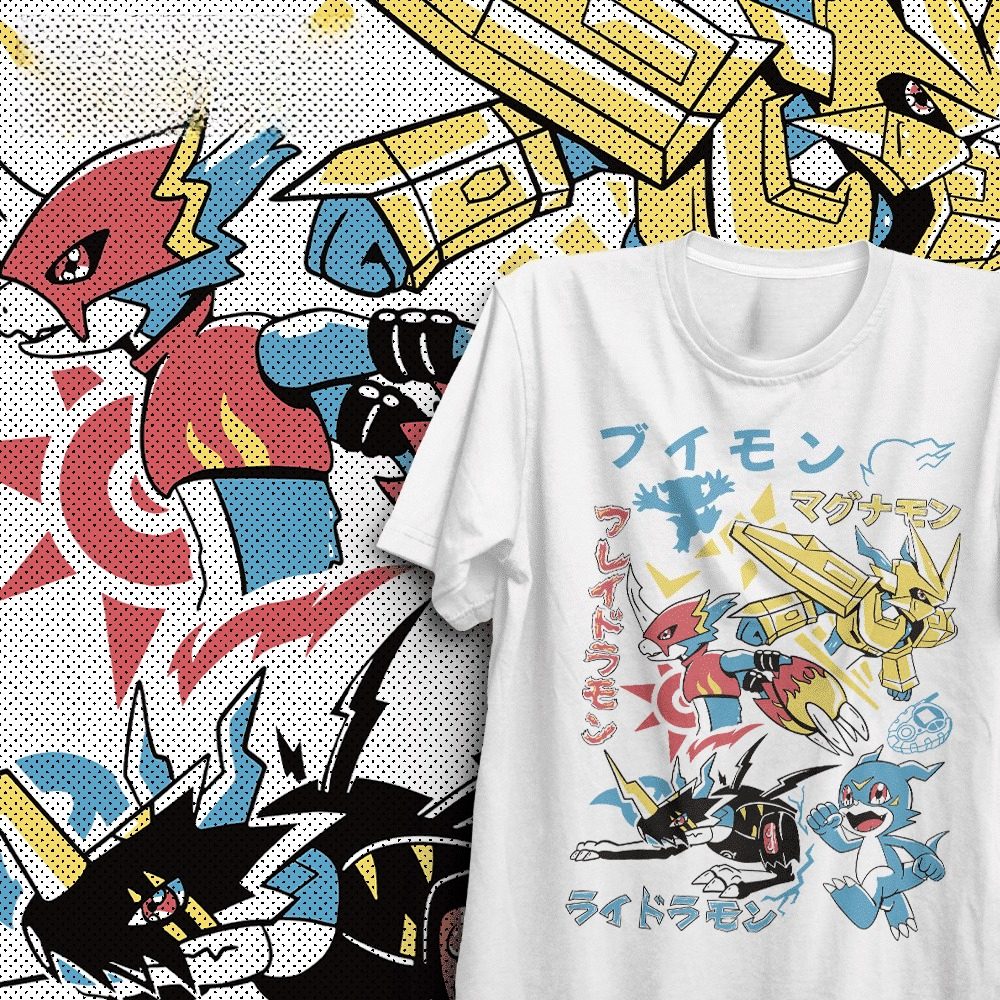 2026 summer Digimon V-mon Flam – Summer Clothing Aesthetic Bewertung und Preis