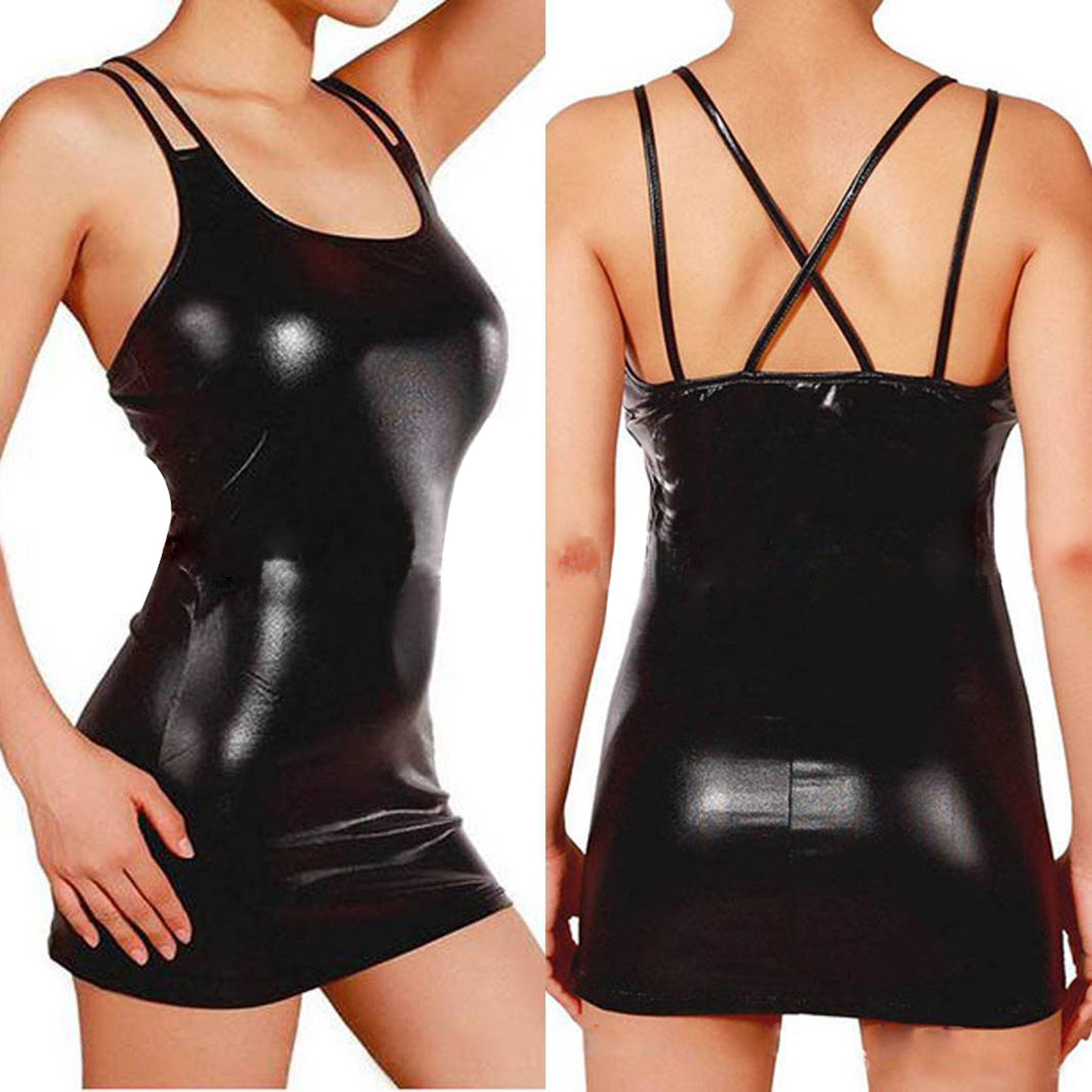 Sexy Erotic Hot Pu Metallic Le – Summer Clothing Women Uk Bewertung und Preis