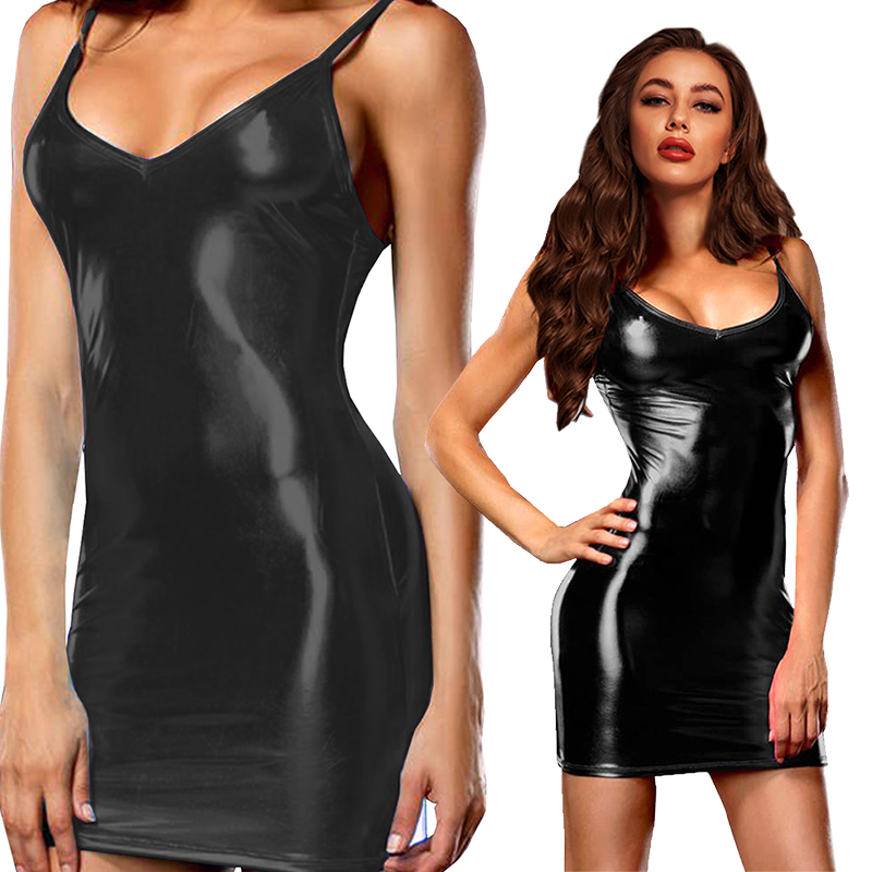 Sexy Erotic Hot Pu Metallic Le – Summer Clothing Women Uk Bewertung und Preis