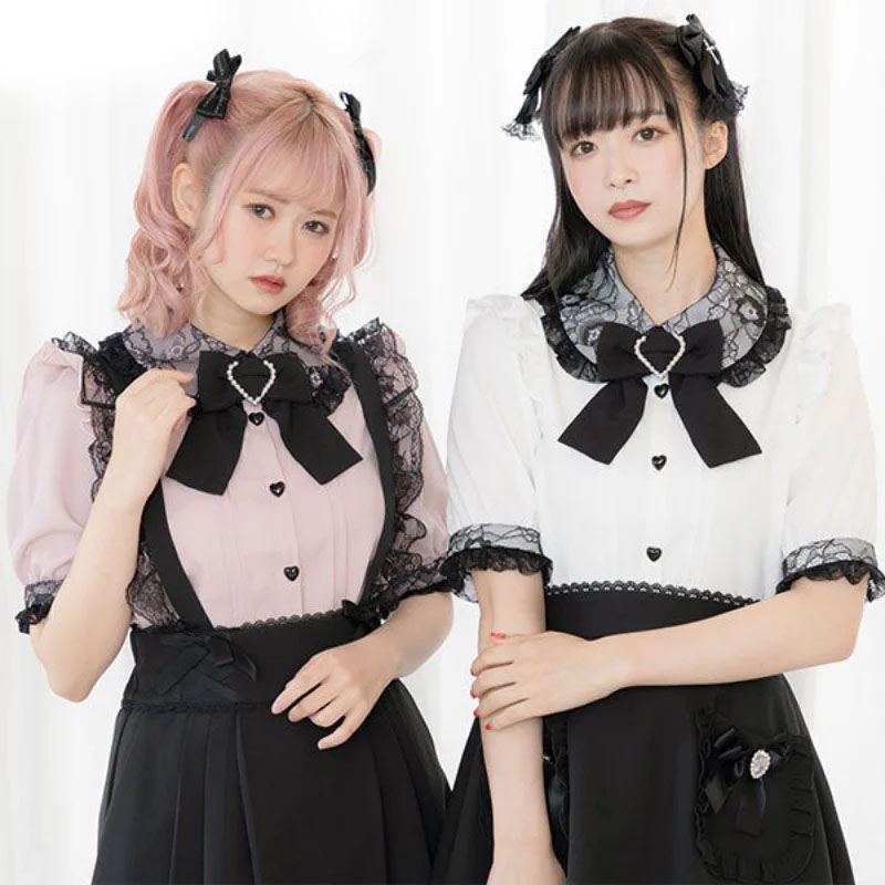 Kawaii Women Shirts Lolita Y2K – Summer Clothing Aesthetic Bewertung und Preis