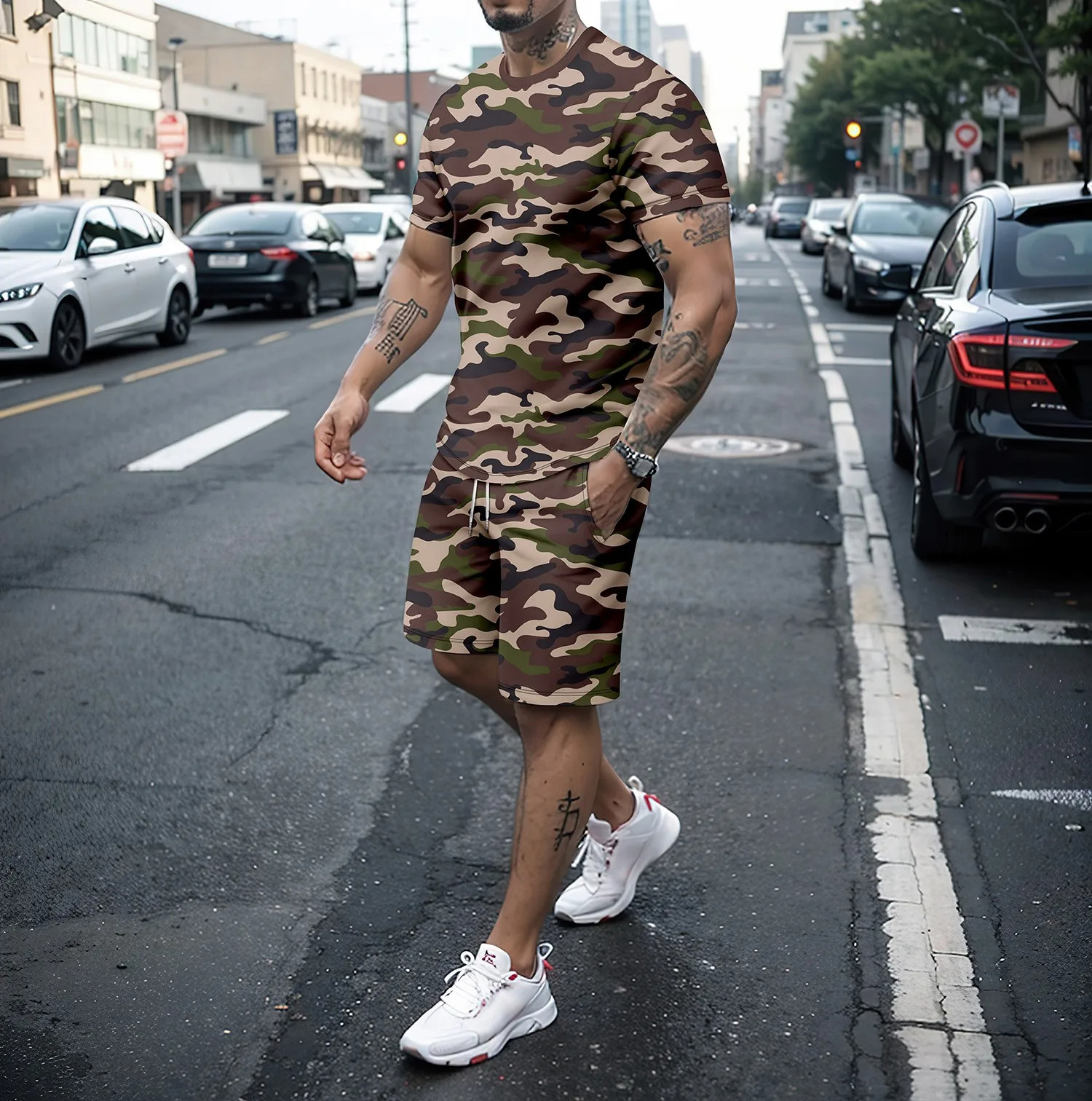 Camouflage Outdoor Tracksuits  – Summer Clothing Women Bewertung und Preis