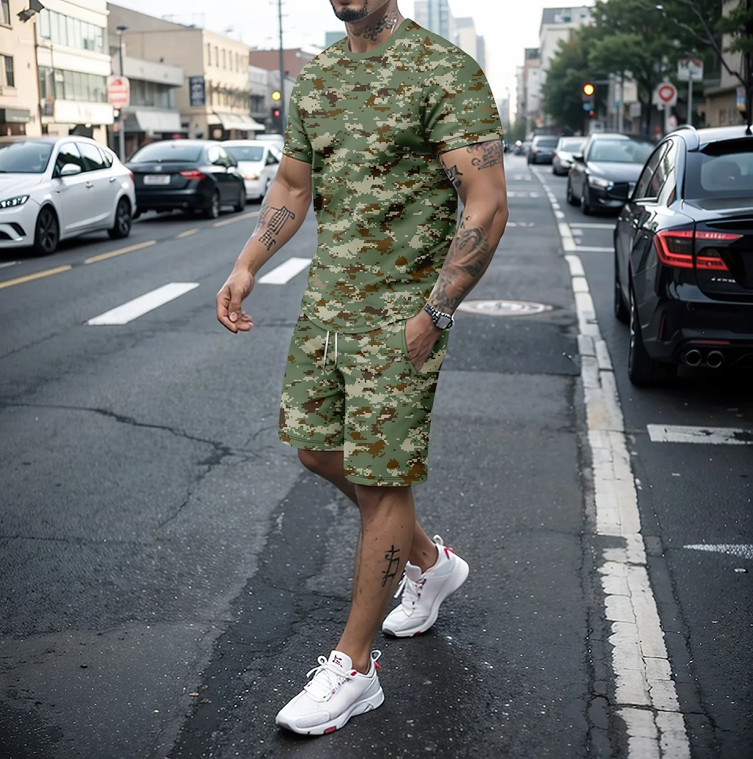 Camouflage Outdoor Tracksuits  – Summer Clothing Women Bewertung und Preis