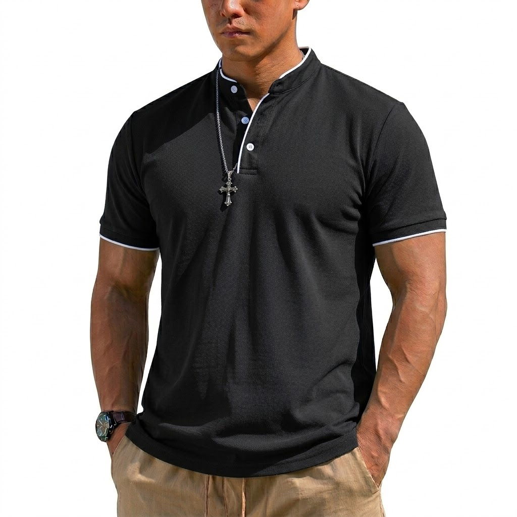 Summer Short Sleeve Henley Shi – Summer Gym Clothing Bewertung und Preis