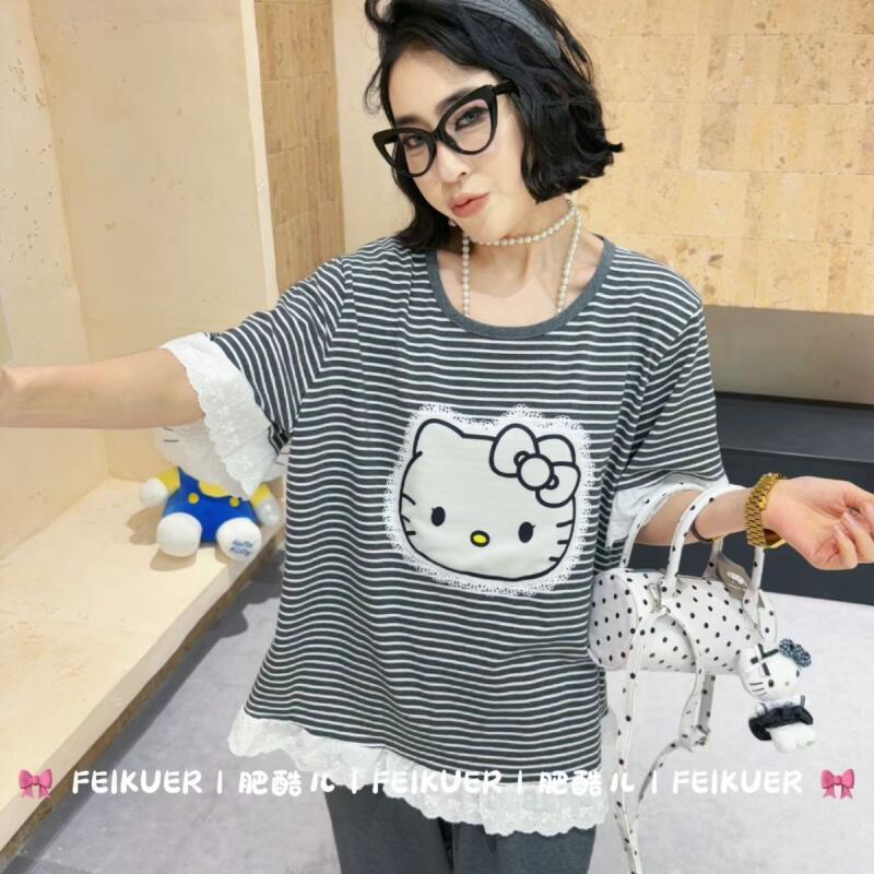 Summer New Hello Kitty Striped – Summer Clothes Bewertung und Preis