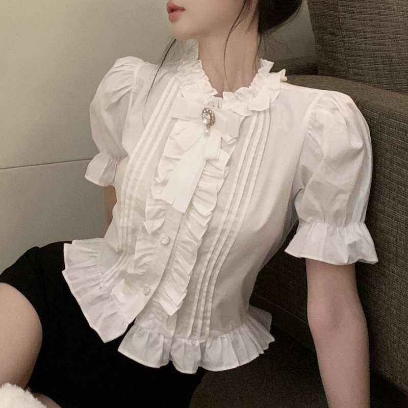 Puff Sleeve Shirts Women White – Summer Clothing Aesthetic Bewertung und Preis